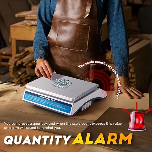 CGOLDENWALL Industrial Counting Scale lb/g/kg Digital Inventory Scale for Small Parts, Coins, Piece (66lb/0.00022lb, 30kg/0.1g)