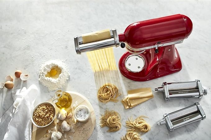 KitchenAid Stand Mixer Attachment, KSMPRA 3-Piece Pasta Roller & Cutter Set
