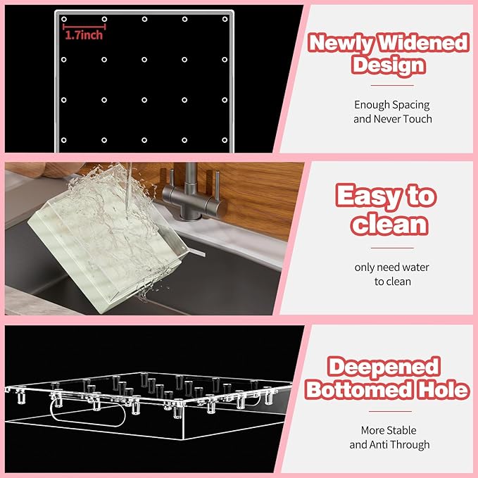 Cake Pop Stand,25 Holes Clear Cake Pops Display Holder,Cake Pop Sticks Kit, Candy Pop Holder,cake pop mold for Party,Wedding,Birthday(Green,1-Pack)