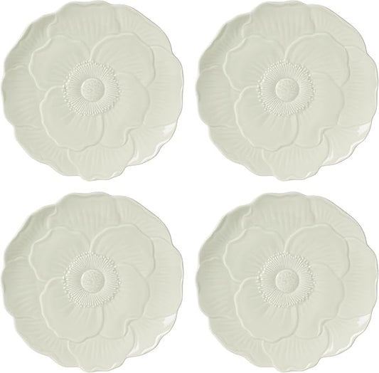 Lenox 897161 Butterfly Meadow Floral Accent Plates, Green, Set of 4