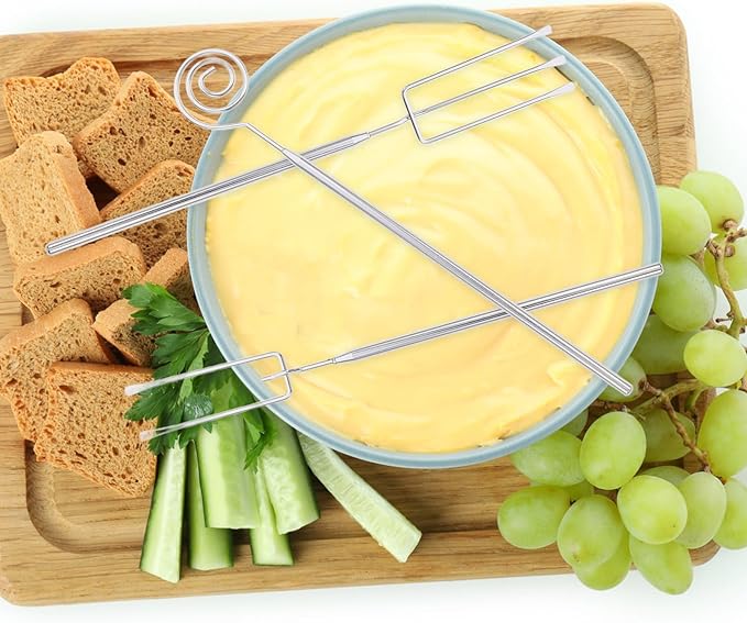 3Pcs Chocolate Dipping Tools, Stainless Steel Candy Dipping Tools Set, Baking Supplies Stainless Steel Fondue Fork, Cooking Tool Set Dishwasher Safe