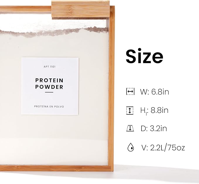 APT 1101 Food Dispenser 2L | Kitchen Organizers and Storage | Food Containers & Cereal Dispenser for Pantry Organization And Storage Container | Cereal, Rice, Flour, Snack (Acrylic, 1)