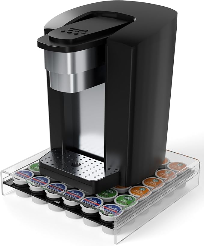 K Cup Holder，Coffee Pod Holder Drawer Capsule Display Storage for K cup - 36 pods