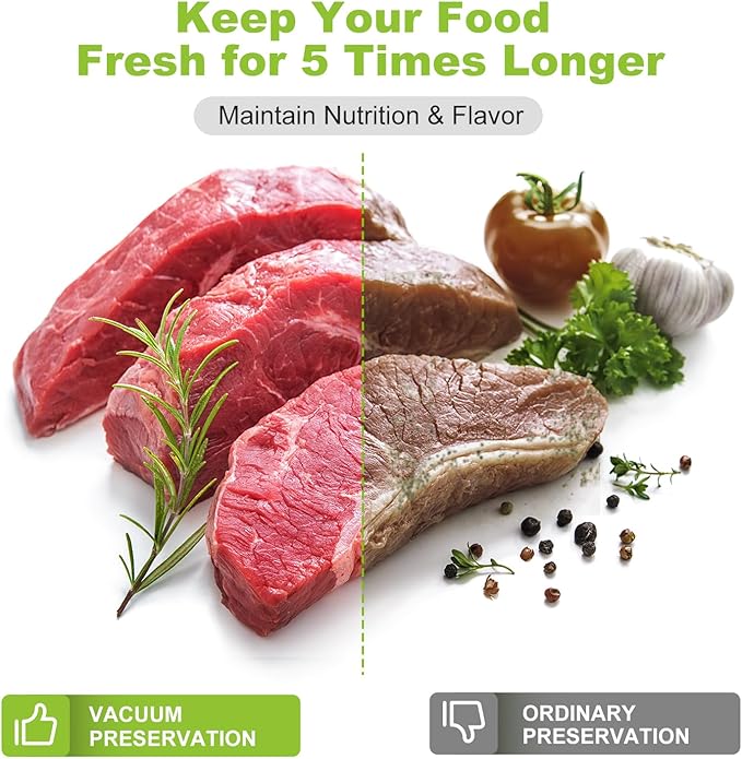 [2025 New] Bonsenkitchen 11” x 150’ Vacuum Sealer Bags Rolls with Cutter for Food Storage, Commercial Grade, BPA Free, Great for Meal Prep and Sous Vide Cooking