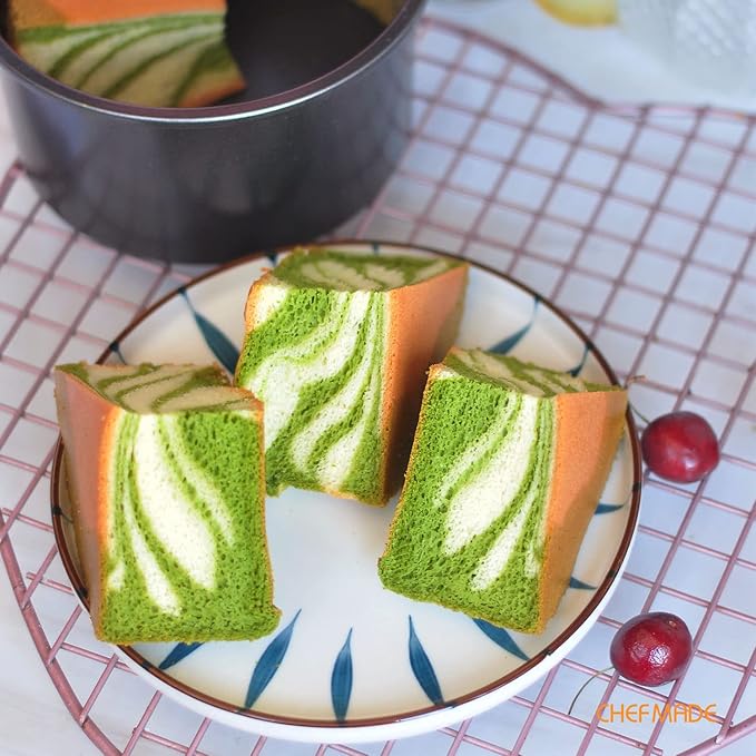 CHEFMADE Round Cake Pan, Nonstick 6-Inch with Removable Loose Bottom Chiffon Bakeware