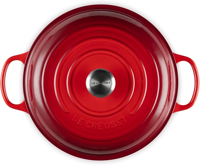 Le Creuset Enameled Cast Iron Signature Braiser, 3.5 qt., Cerise