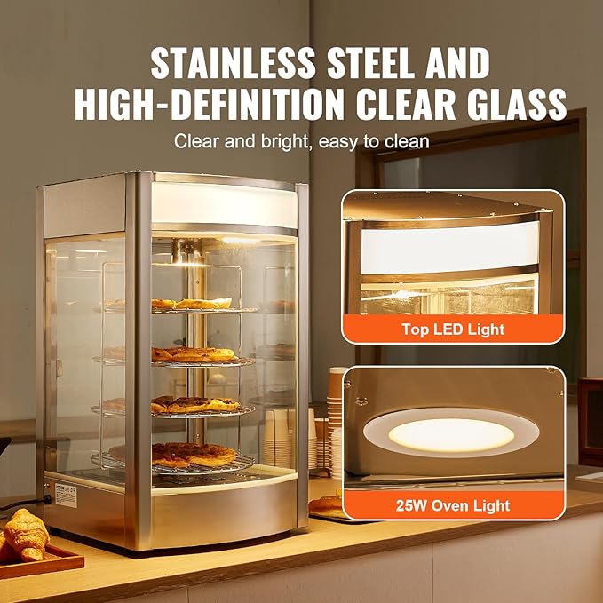 VEVOR foof Warmer Display (4-Tier)