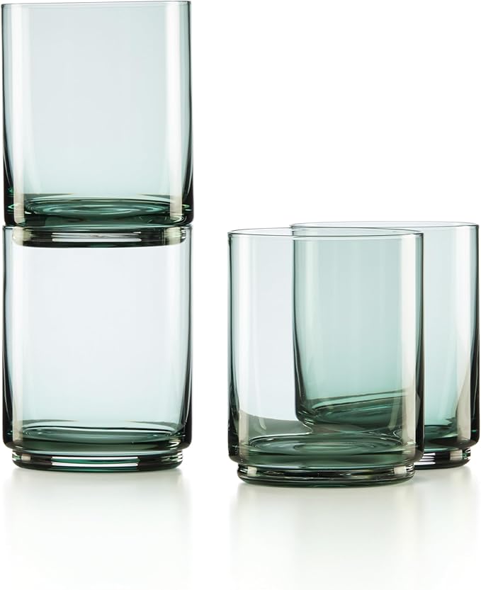 Lenox Tuscany Classics Stackable 4Pc Tall Glasses, 2.79, Green