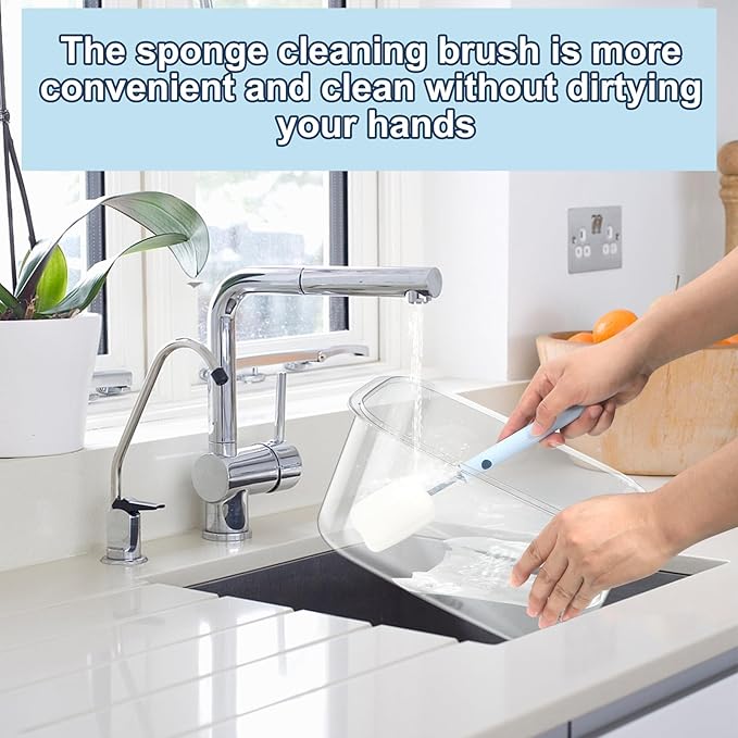 6 lbs Airtight Dog Cat Food Storage Container and Dog Treat Containers BPA-Free, PET Clear Stackable Pet Storage Bin, 1-Cup Scoop, 1-Sponge cleaning brush, Pop Top, With handle, Easy Mobility-Medium