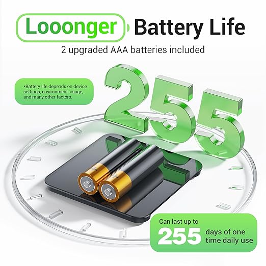 Bathroom Scale for Body Weight, Highly Accurate Digital Weighing Machine for People, Upgraded Batteries Included, Compact Size, LED Display, Physician Scale with Sturdy Tempered Glass, 400lb