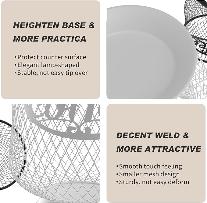 Coffee Pod Holder, Sturdy K Cup Organizer, Large Capacity K Cup Storage for Keuring Espresso Capsule Coffee Creamer, Easy to Refill and Organize for Cafe Bar, Coffee Bar Decor