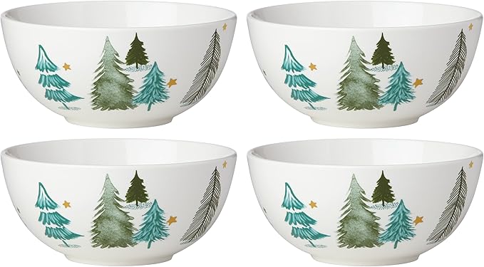 Lane 4-Piece All-Purpose Bowl Set, Christmas Drinkware, Holiday Hosting