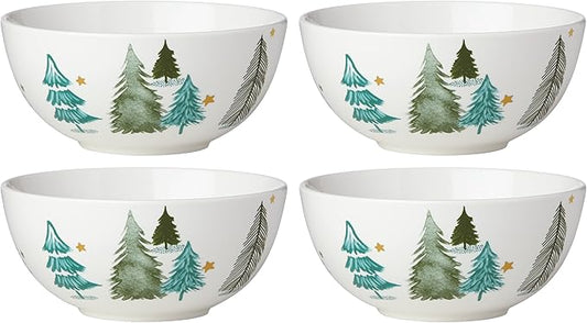 Lane 4-Piece All-Purpose Bowl Set, Christmas Drinkware, Holiday Hosting