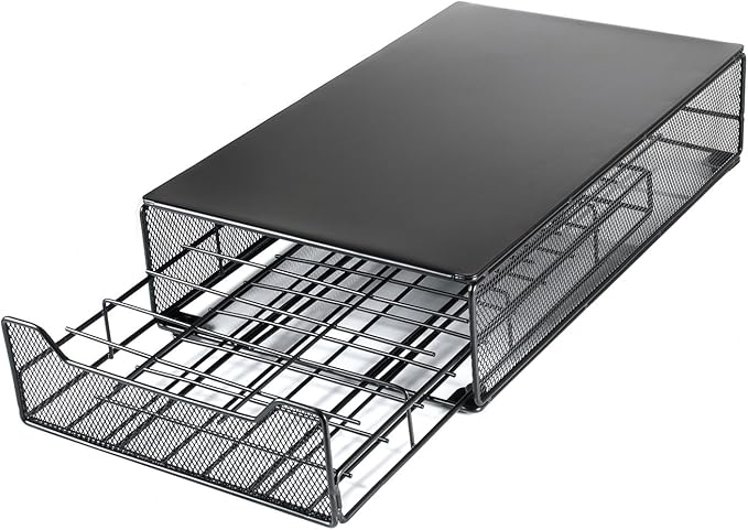 Coffee Pods Holders for Tassimo Discs Coffee Capsule Metal Storage Drawer Capacity 60 pcs