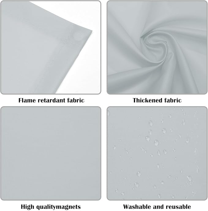 2 Pcs Fluorescent Light Covers - 4 x 2 Feet Covers for Ceiling Lights, Magnetic Light Filters for Classroom, Office, Hospitals, Home