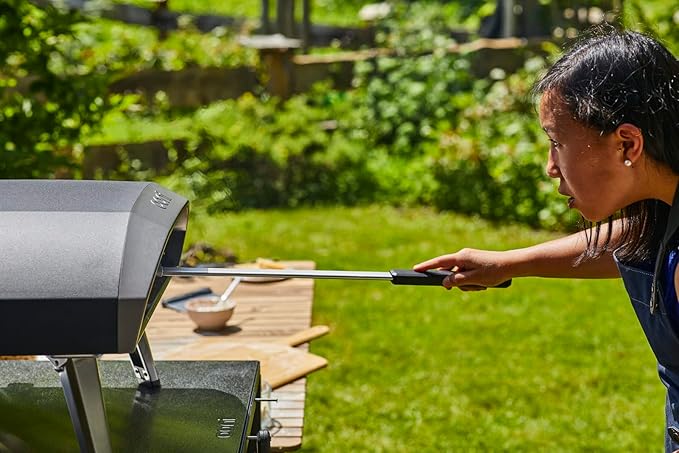 ooni 14" Perforated Pizza Peel Turning Peel 14" Bamboo Serving Pizza Peel - Essesntial Pizza Oven Accessories Bundle