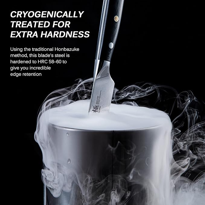 KYOKU Damascus Non-Serrated Steak Knives Set of 4 - Shogun Series - Japanese VG10 Steel - with Sheath & Case