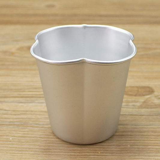 Mantouxixi 6 Packs Pudding Tin Cup, Aluminium Popover Pan Baking Maker, Individual Muffin Chocolate Molten Brownie Tumbler Raspberry Souffle Cupcake Molds - 3"x 2.4"