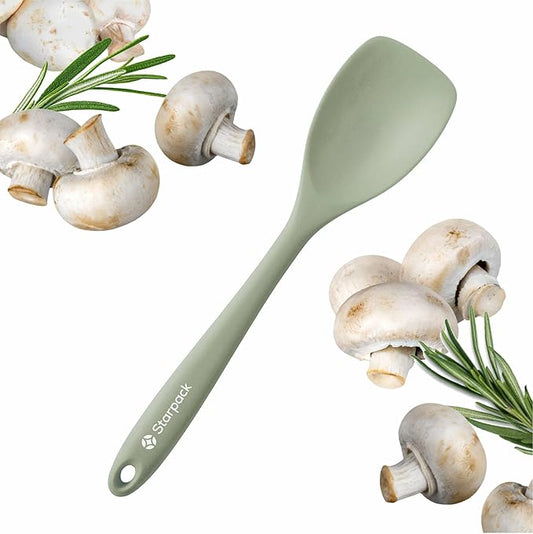 Starpack 'The All Rounder' Premium Silicone Spoonula Spatula - Silicone Spatula Spoons Heat Resistant to 600°F - Best LFGB Spoonulas - Rubber Spoon Spatulas - Kitchen Spoon Spatulas for Cooking
