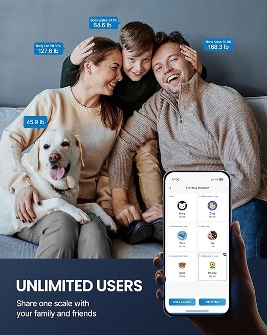 RENPHO Smart Scale for Body Weight 440lb, Digital Bathroom Scale for Body Fat, Bluetooth Accurate Body Composition Weighing Machine with App, Elis 1C