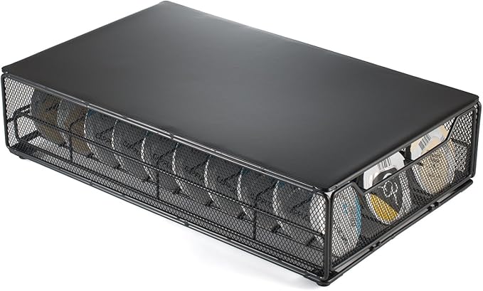 Coffee Pods Holders for Tassimo Discs Coffee Capsule Metal Storage Drawer Capacity 60 pcs