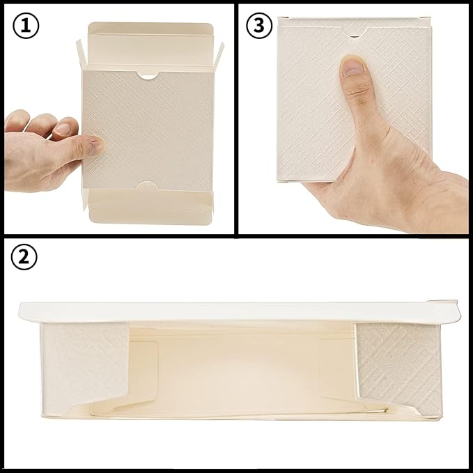 50pcs Individual Cookie Boxes with Window 4.3x4.3x1.2 Inches Small Soap Packaging Boxes Dessert Boxes Auto-Popup Gift Box Wedding Favor Boxes Small Gift Boxes for Single Cookie Pastry