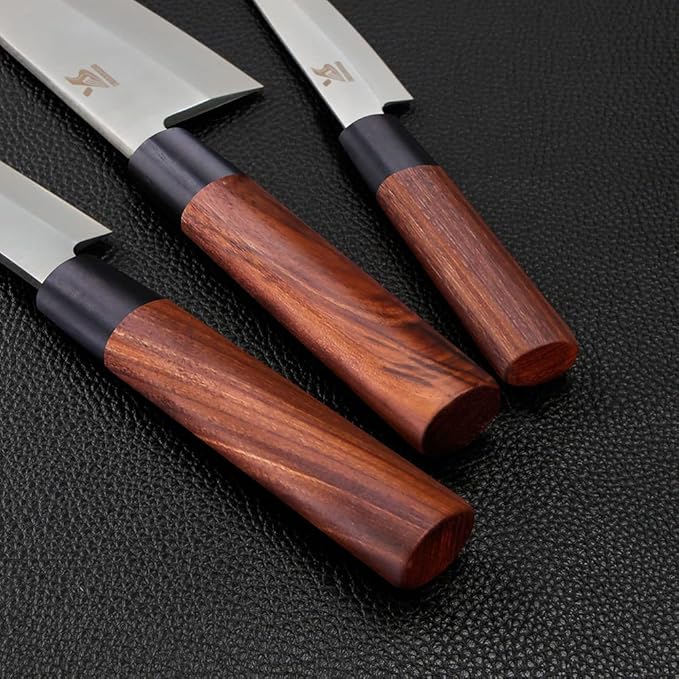 MSY BIGSUNNY 10" Yanagiba Sushi Knife - Stainless Steel With Rose Wood Handle - Professional Slicing Chef Knife for Sashimi