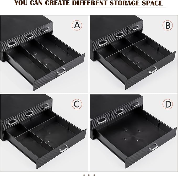 SZQINJI Coffee Pod Organizer 72/96 Pods Coffee Capsule Holder 2-Tier Coffee Pod Storage 4-Drawer Compact, Compatible with Keurig K-cup & Nespresso Capsule