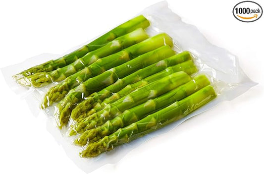 APQ Pack of 1000 Co-Extruded Vacuum Pouches, Clear 10 x 10. Vacuum Food Bags 10x10. Thickness 3 mil. Polyethylene Bags for Packing and Storing. Perfect for Industrial, Food Service.