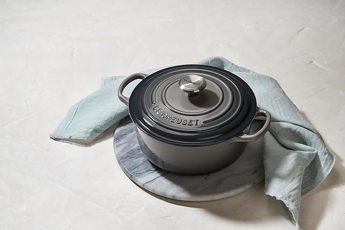 Le Creuset Enameled Cast Iron Signature Round Dutch Oven, 13.25 qt., Oyster