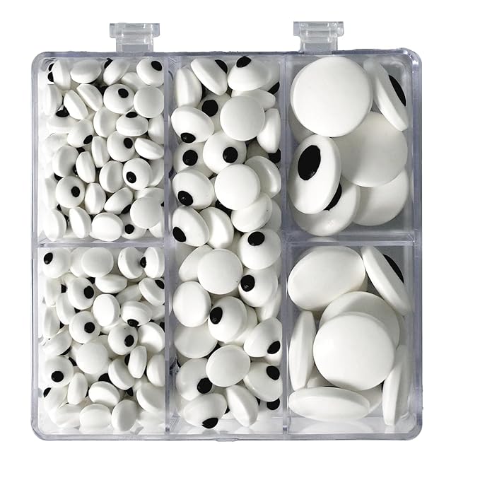 7mm 1cm 2cm Candy Eyes for Decorating Edible Googly Eyes Eyeballs Mix Size Halloween Christmas Sprinkles for Cupcakes Cake Toppers Cookies Baking Decoratings