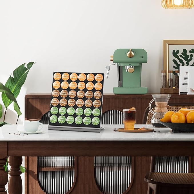 36 Pods K Cup Holder, Large Capacity Coffee Pods Storage Organizer Compatible with keurig pods, Space Saving Holder for Kitch