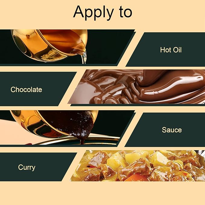 Butter Warmer Pot, 0.8 Quart Milk Warmer Pot with Dual Pour Spouts,Stainless Steel Chocolate Melting Pot,Multifunctional Sauce Pan,for Stove Top, Coffee Tea Soup Warming