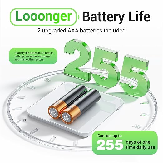 Bathroom Scale for Body Weight, Highly Accurate Digital Weighing Machine for People, Upgraded Batteries Included, Compact Size, LED Display, Physician Scale with Sturdy Tempered Glass, 400lb