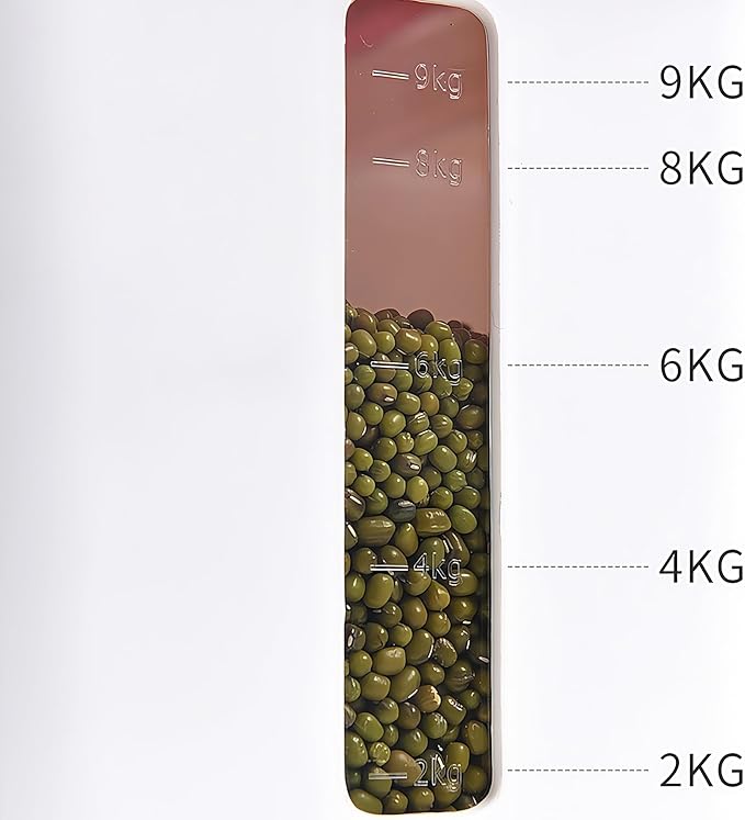 22lbs Large rice storage container Container with Lid Barrel Household Rice Box Airtight Flour Dispenser with Lids for Pet/Cat/Dog Food Storage Container BPA Free,Pink 22 * 38 * 23 cm