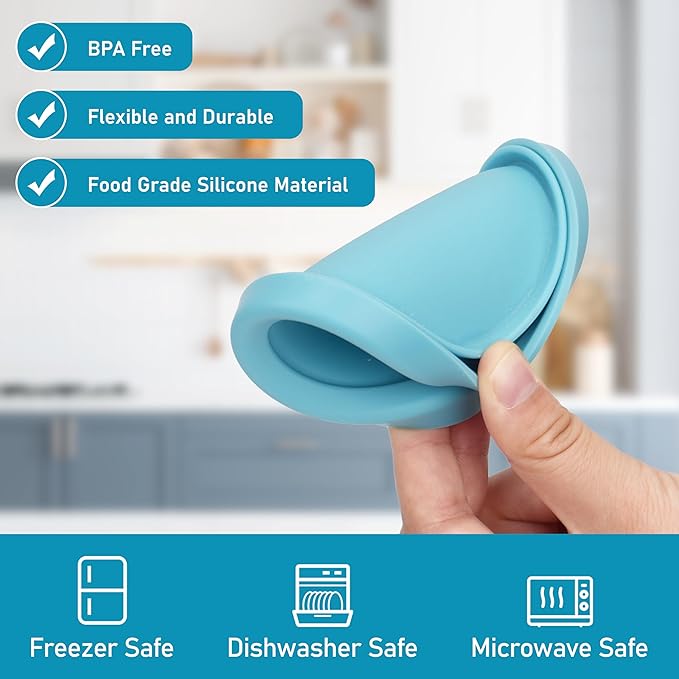 7 Cup Silicone Replacement Lids Storage Cover for Pyrex 7402-PC Glass Bowls (Container not Included) 2 Pack Microwave, Dishwasher and Freezer Safe