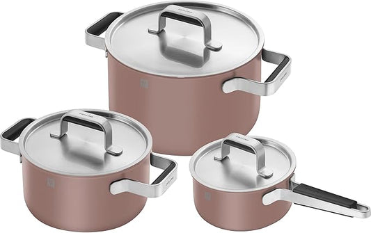 ZWILLING Pure 6-pc Stainless Steel Cookware Set, Rose