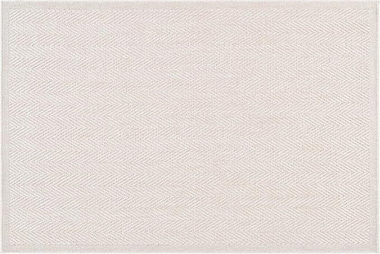 CAMILSON Easy Jute Rug 2x3, Indoor Outdoor Off-White Color Fiber Area Rugs for Bathroom and Kitchen Rug, Herringbone Seagrass Boho Woven Design, Easy-Cleaning, Washable Outside Carpet Alfombras 2 x 3