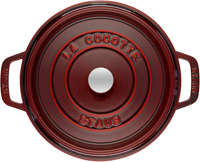 St. Andrew Press STAUB 40509-357-0 Cocotte Round 24cm Grenadine red