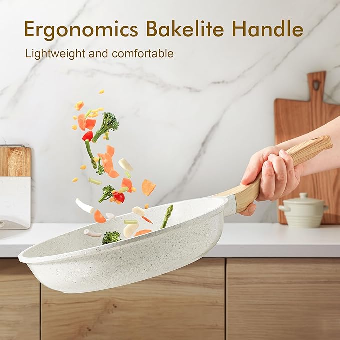 SENSARTE Nonstick Ceramic Frying Pan Skillet (9.5 Inch)