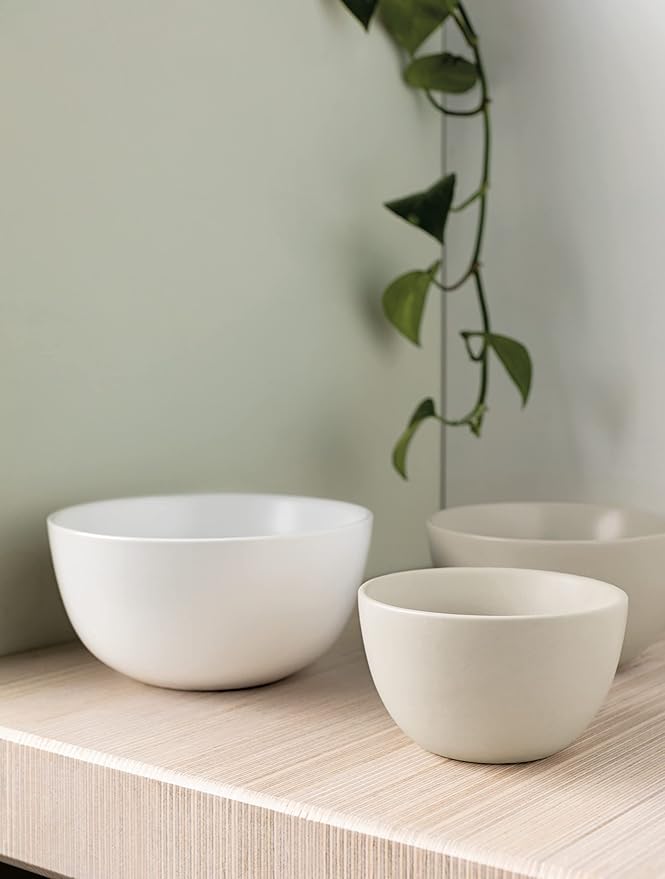 Now Desgns Nesting Prep Bowls, Set of 3, Matte White