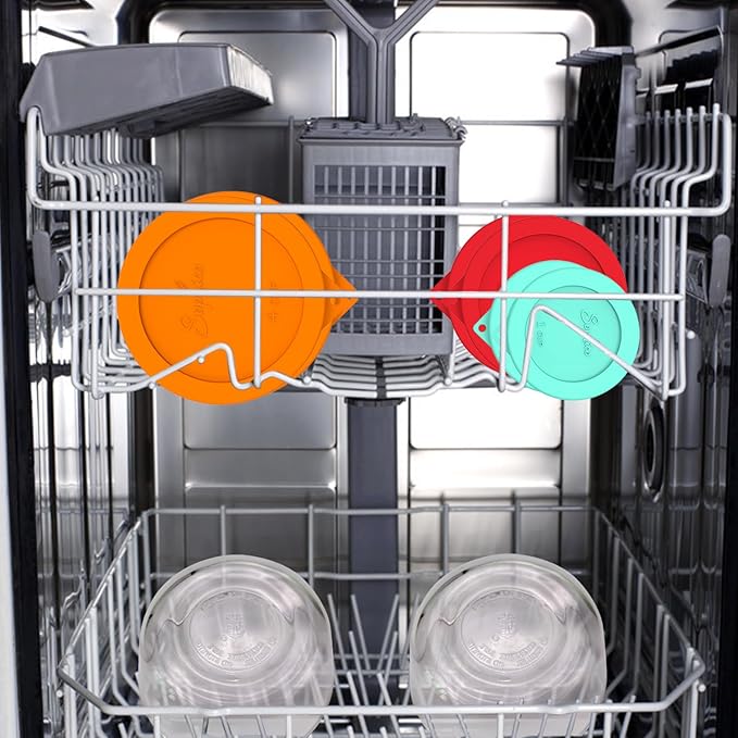 Sophico Round Silicone Storage Cover Lids Replacement for Anchor Hocking and Pyrex Glass Bowls (Container not Included) (MIX-6 PACK)