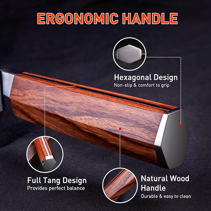 Steak Knives Set of 4 with In-Drawer Knife Block, 5 inch Damascus Steak Knife Set VG-10 Damascus Super Steel 67-Layer Non Serrated Steak Knives with Natural Wood Handle, Gift Box