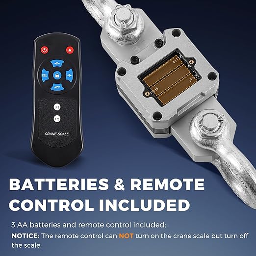 Bonvoisin Digital Crane Scale 11000lb Hanging Scale Heavy Duty Industrial Hanging Weight Scale with Peak Function (5000KG)