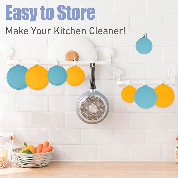 7 Cup Silicone Replacement Lids Storage Cover for Pyrex 7402-PC Glass Bowls (Container not Included) 2 Pack Microwave, Dishwasher and Freezer Safe