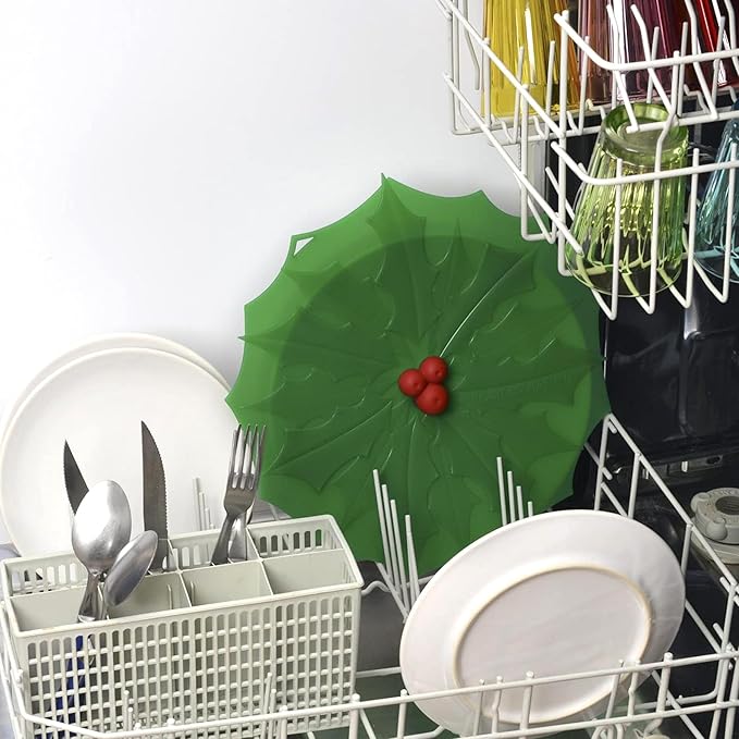 Charles Viancin - Holly Silicone Lid for Food Storage and Cooking - 9''/23cm - Airtight Seal on Any Smooth Rim Surface - BPA-Free - Oven, Microwave, Freezer, Stovetop and Dishwasher Safe