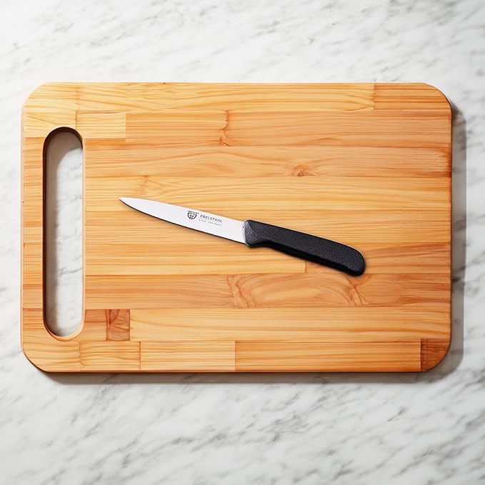 Vegetable Knives Set of 3 Stainless Steel, Black, Super Sharp, Dishwasher Safe