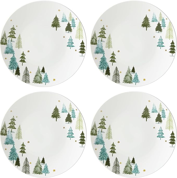 Lane 12-Piece Dinnerware Set, Green, Christmas, Holiday Hosting