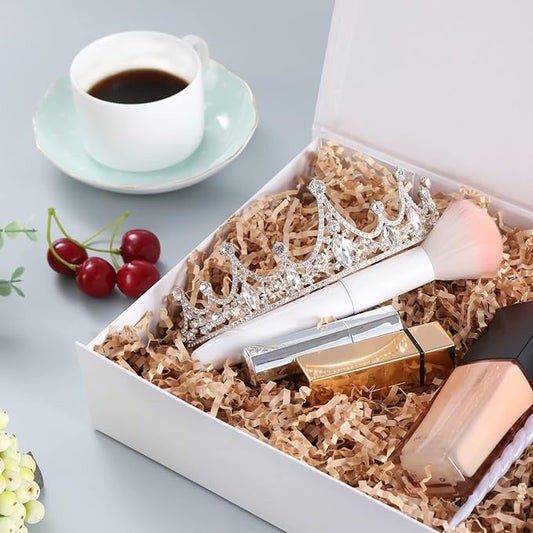 Mother's Day Gift Boxes White 11x7.8x2.3 Inches, Gift Boxes with Magnetic Closure, Shirt Gift Boxes, Gift Boxes with Lids for Presents, Magnetic Gift Boxes for Wrapping Gifts (5 Pack)