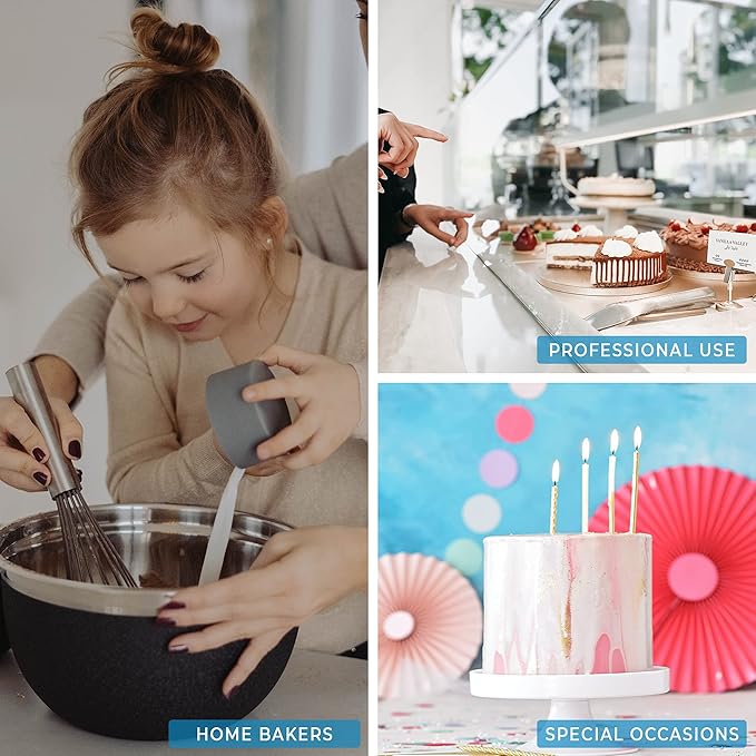 6-pack 10x10x12 inch Cake Boxes with Clear Window and Handle. Perfect as Tall Cake Carrier, Cake Transport Container, Tall Cake Boxes for Tier Cakes, Wedding Cakes, Large Cakes